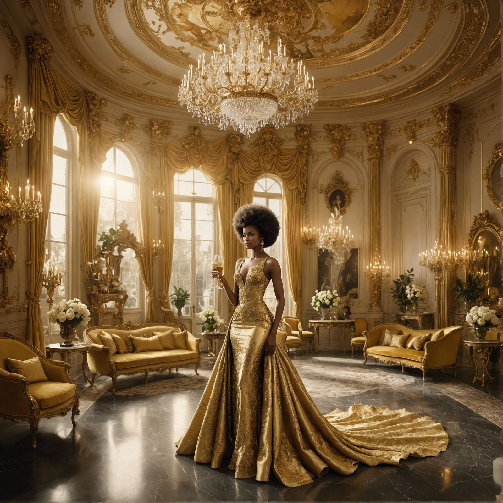 <lora:NC Hyperreal:1.0> Beautiful black woman, with gorgeous...