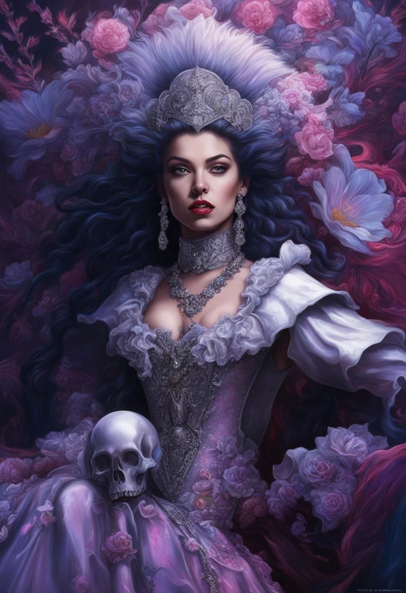 Portrait Of a punk rock princess art by Pete Conroy and aly ...