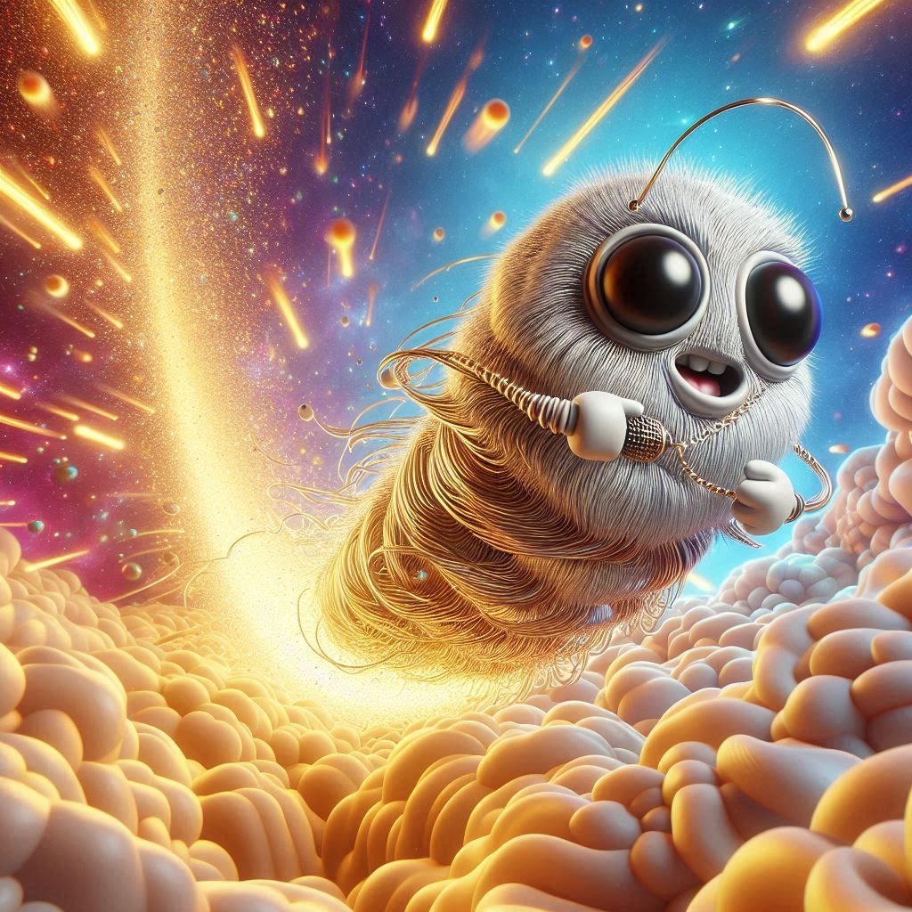 kawaii 3D weird surfer