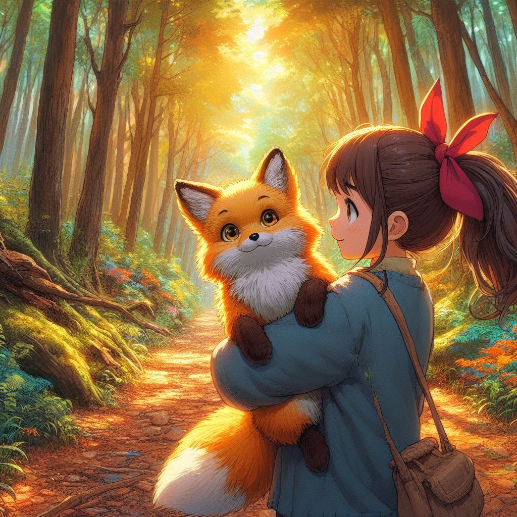 Little girl and her Fox 2