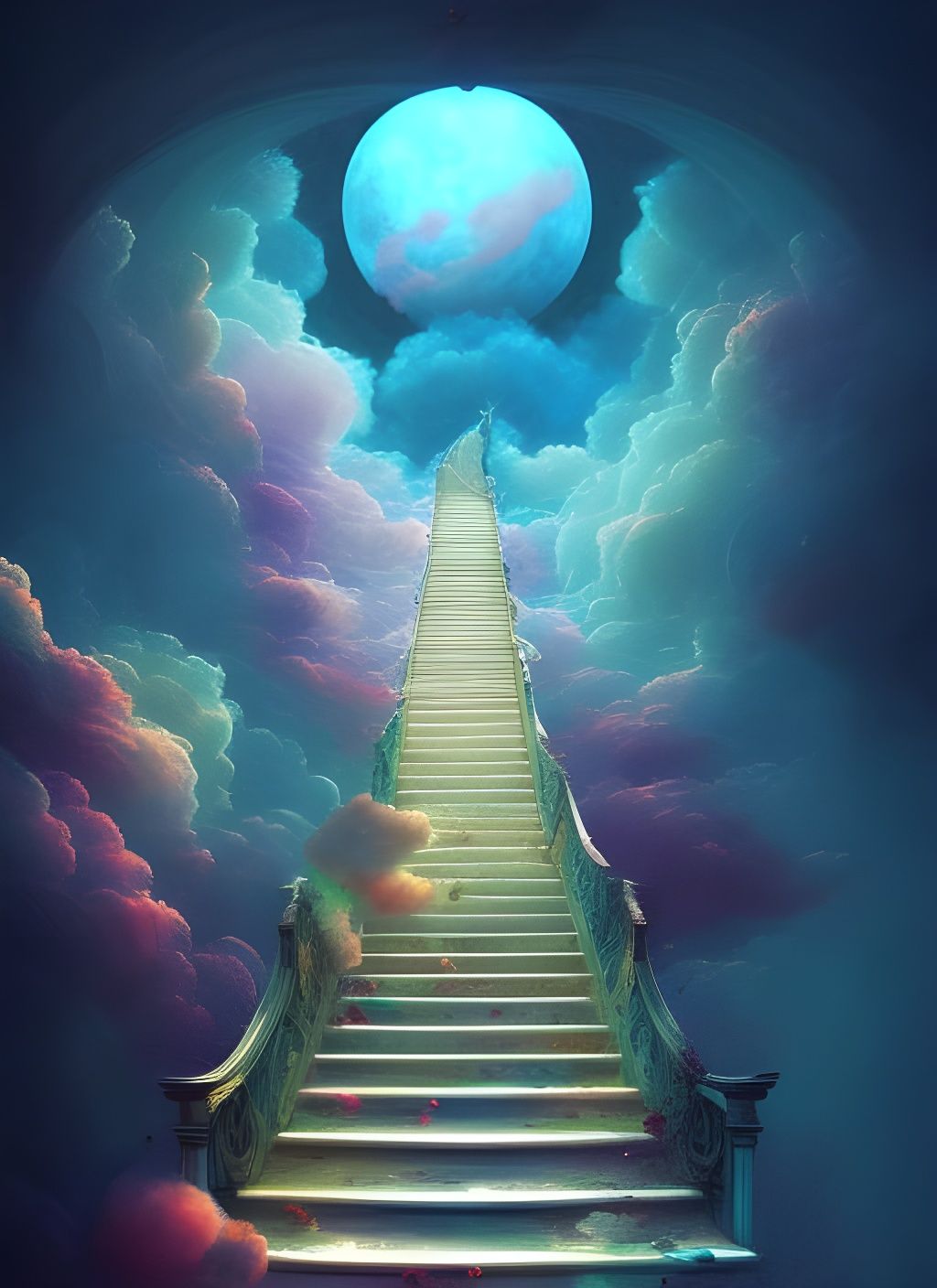 Stairway to heaven - AI Generated Artwork - NightCafe Creator