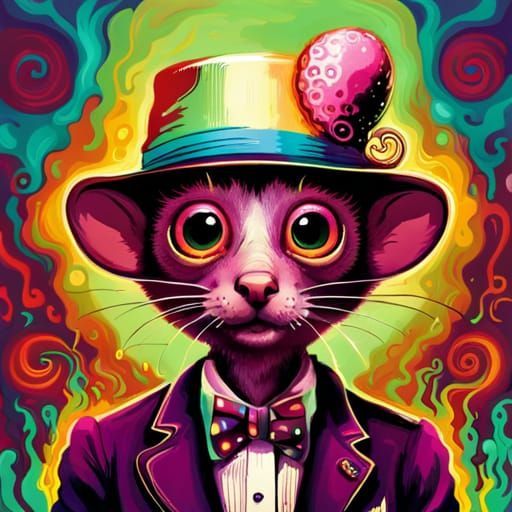 Rat in hat
