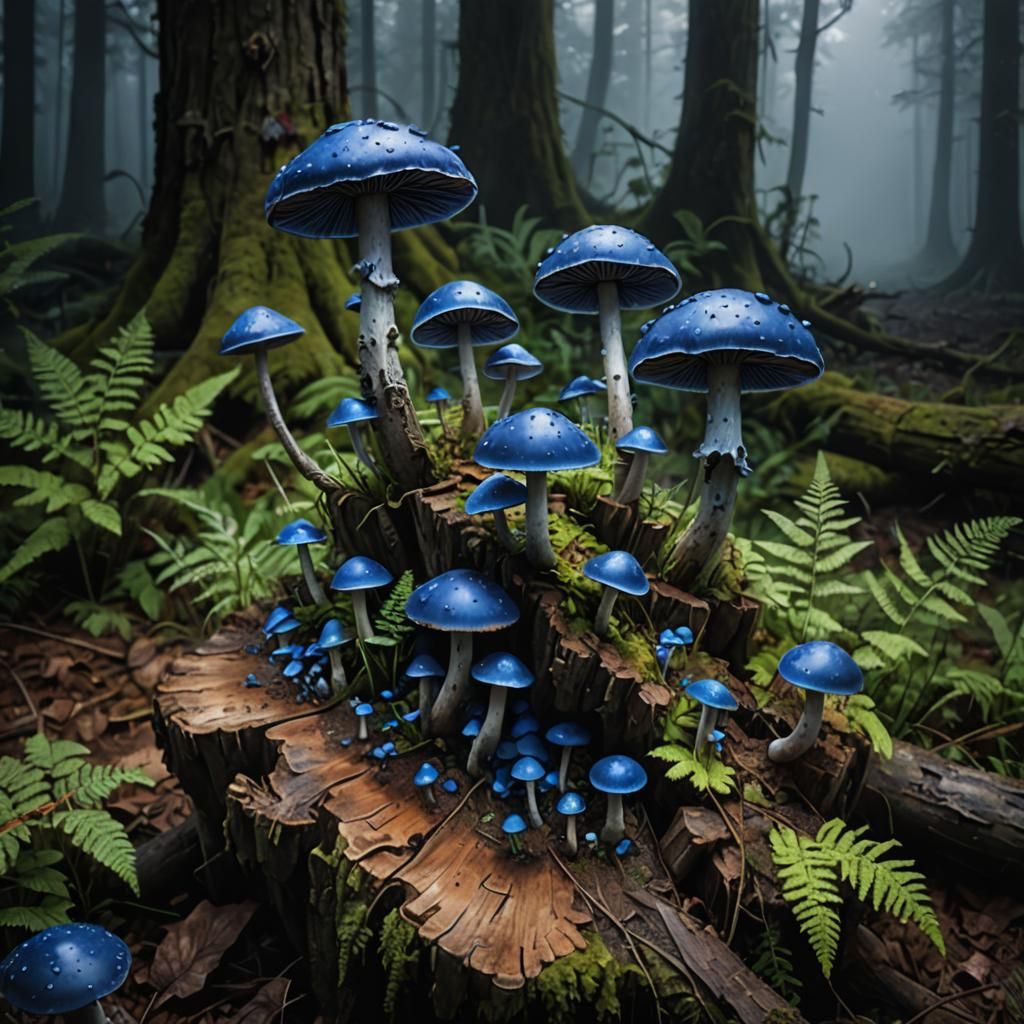 Where The Blue Mushrooms Grow