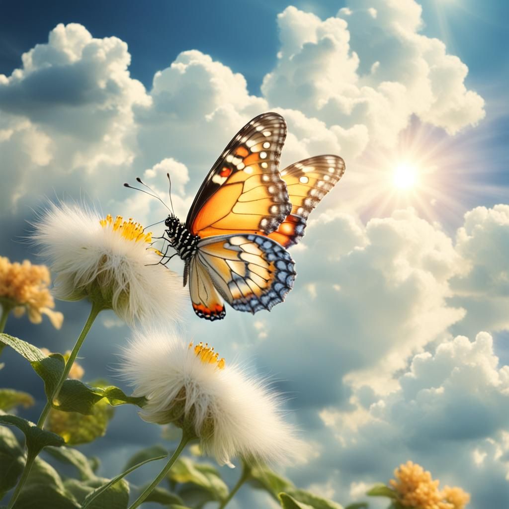unrealistic Butterfly so fluffy