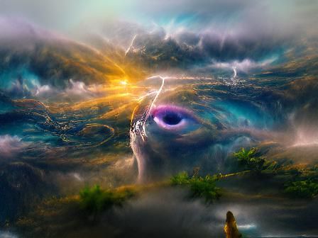 here in the silence, no sound, caught in emotion in the eye ...