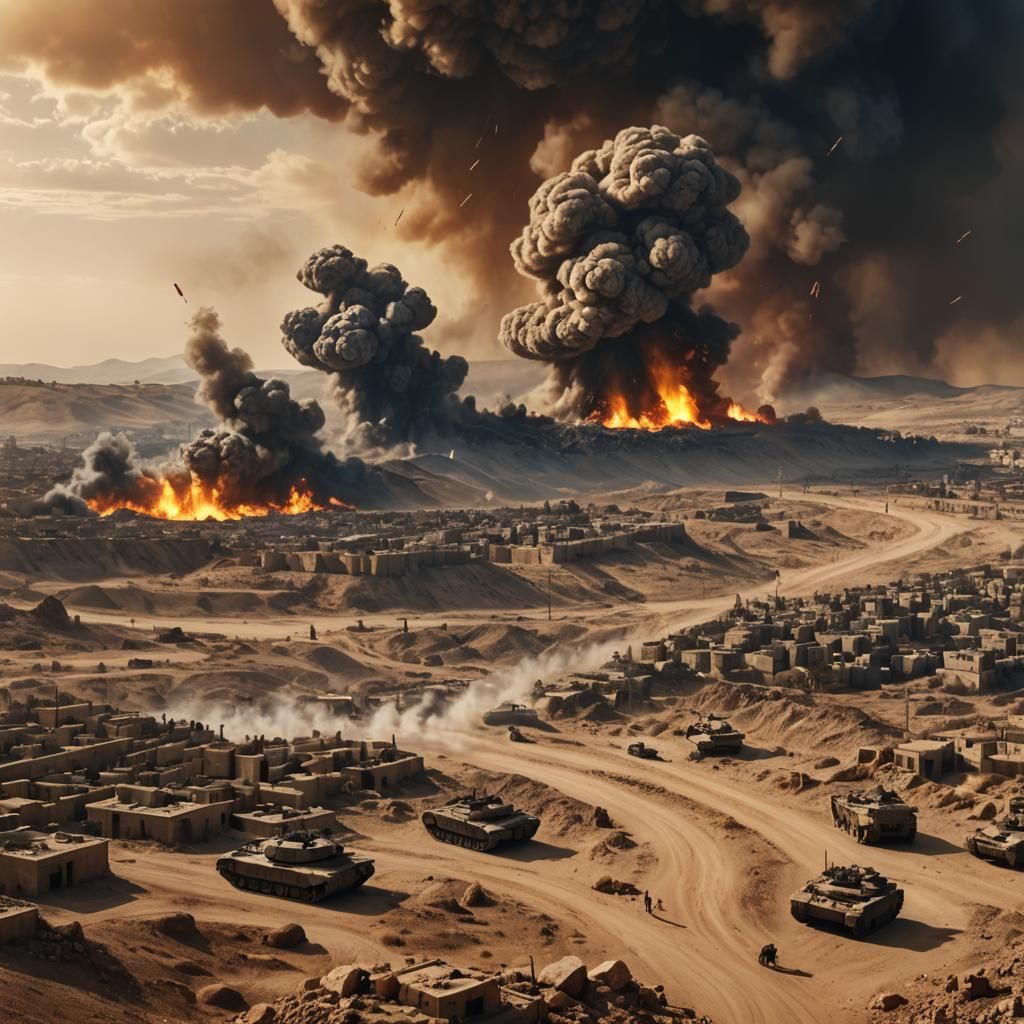 Israel Under Siege: A Digital War Painting