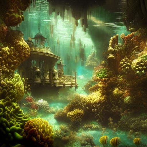 Sunken ancient city  by @Danio