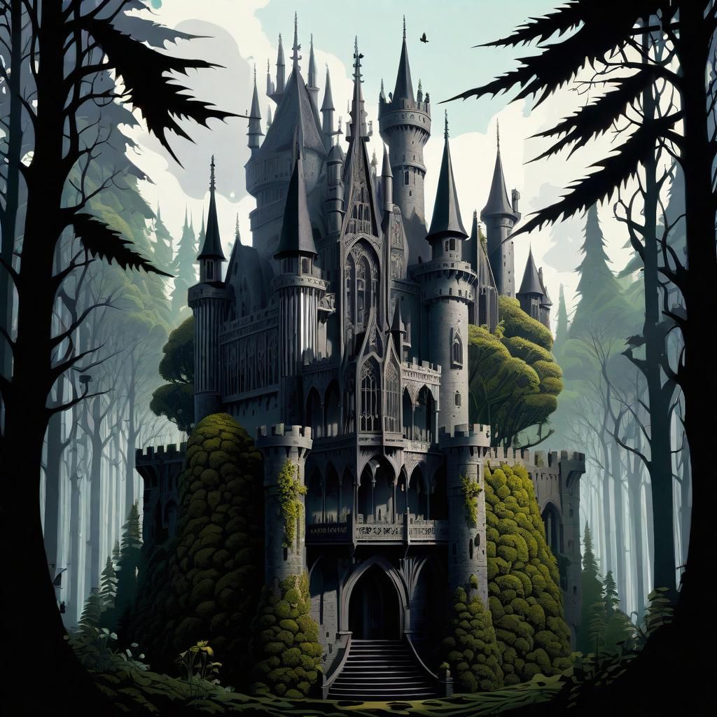 The Castle of Lord and Lady Blackmoor - AI Generated Artwork ...