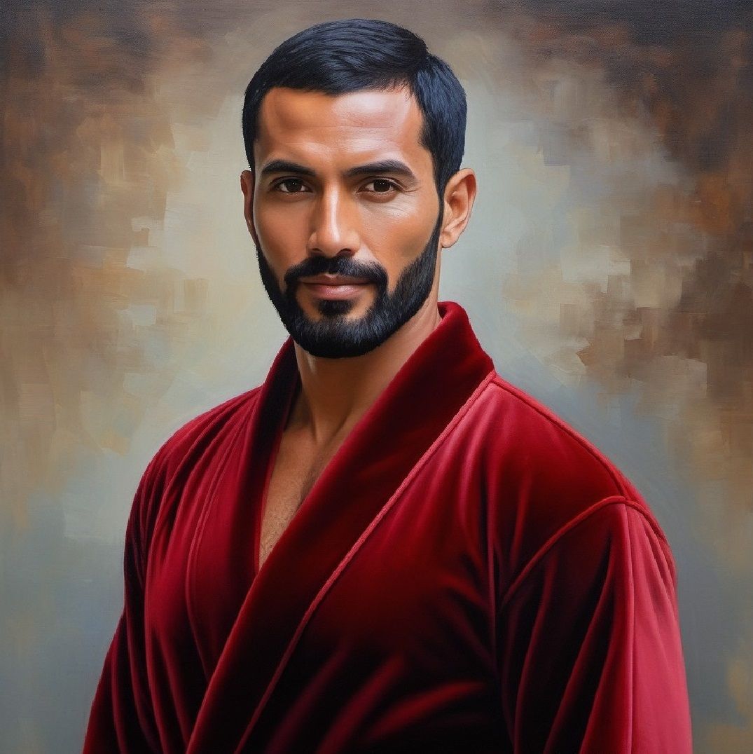 A handsome bearded man