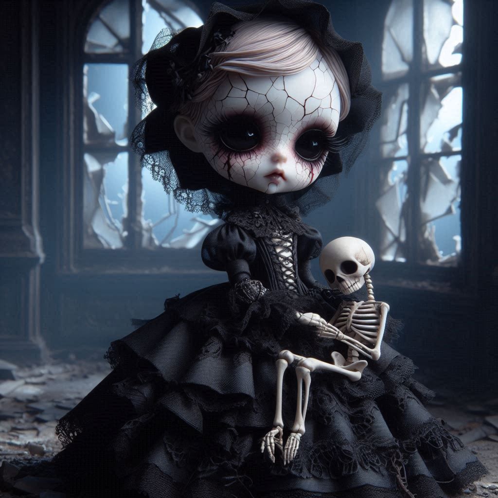 Victorian creepy doll