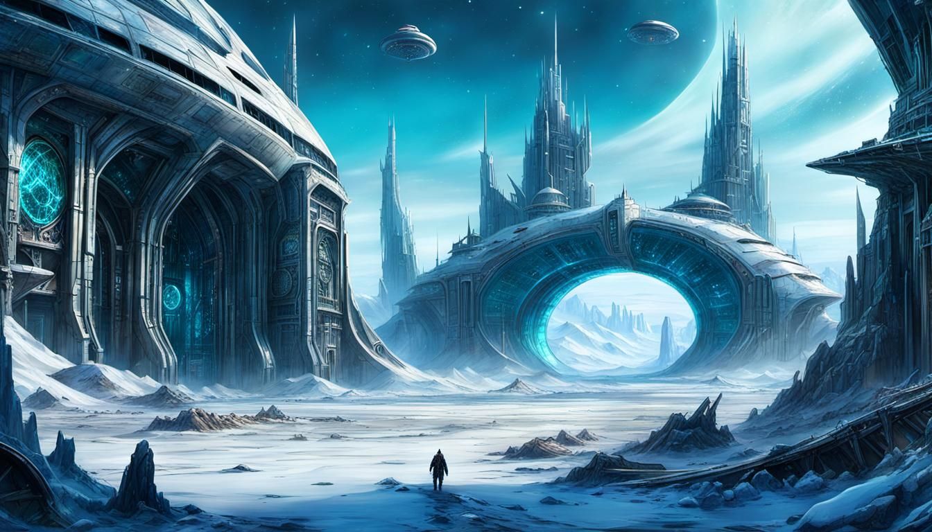 Ice Planet Landscape (2)  by @Kester