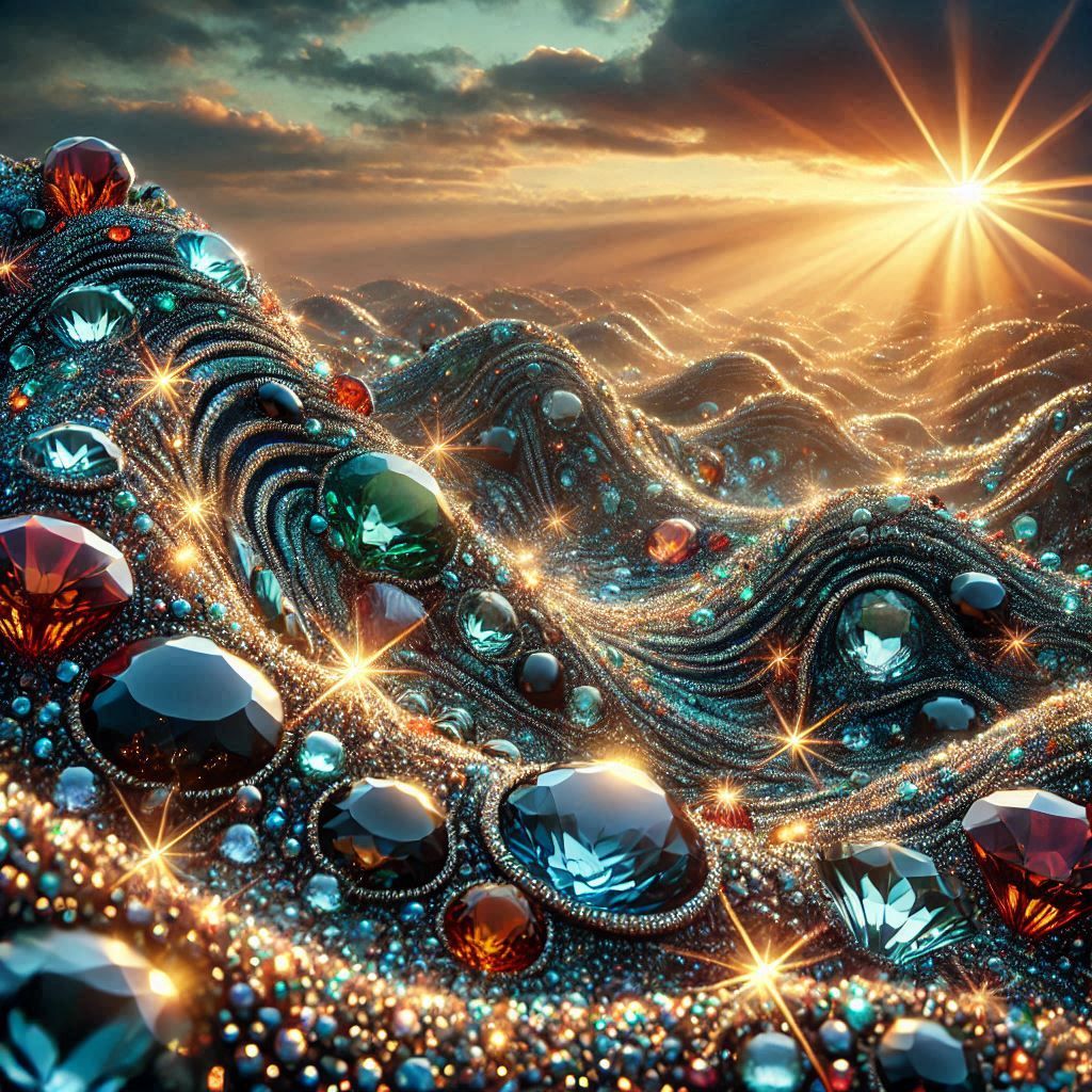 Gemstones landscape