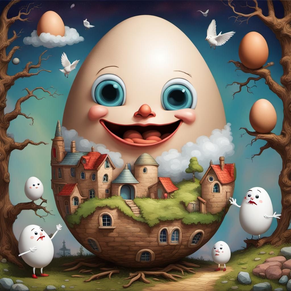 Humpty Dumpty in Memoriam  by @LitniPat