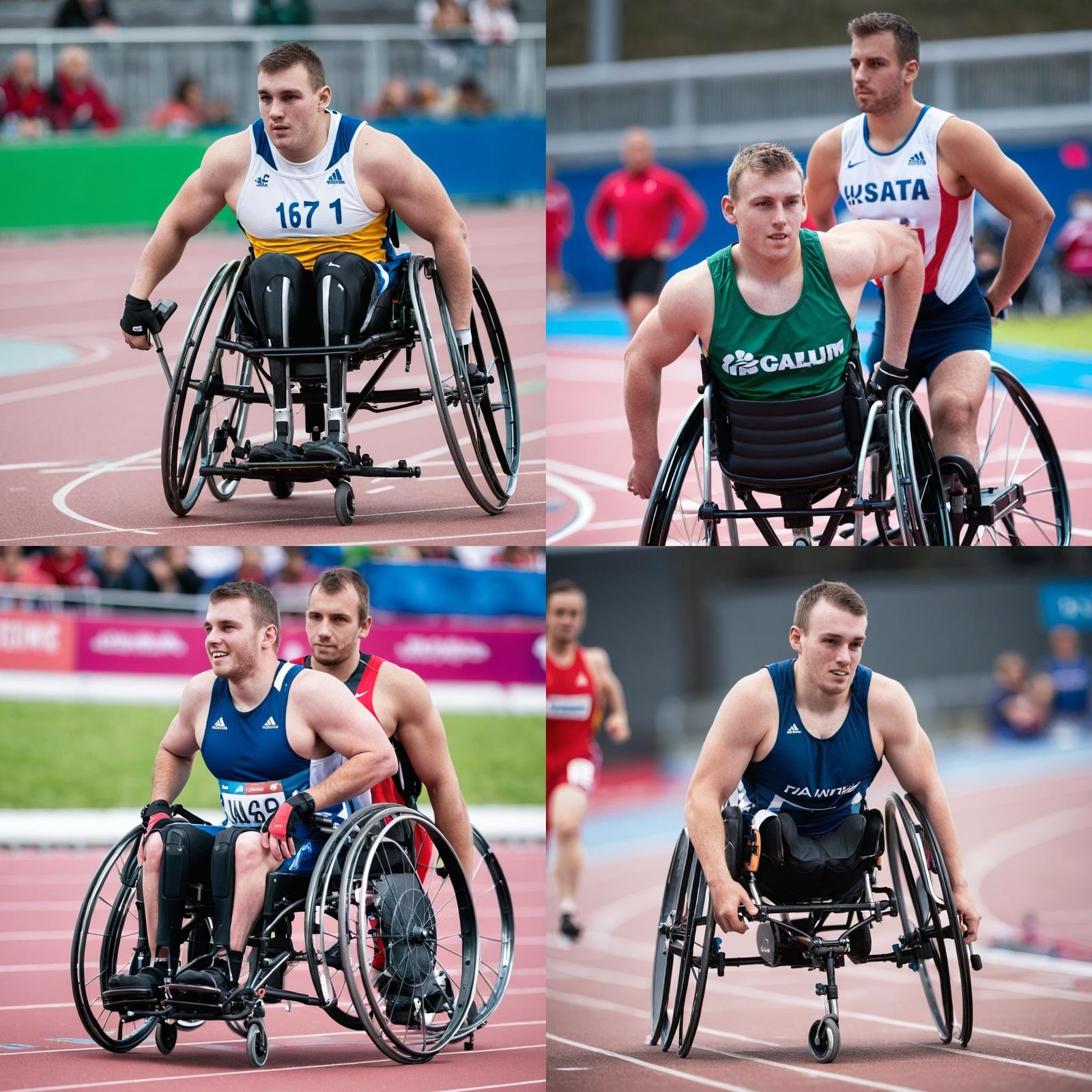 Para-athlete in a wheelchair