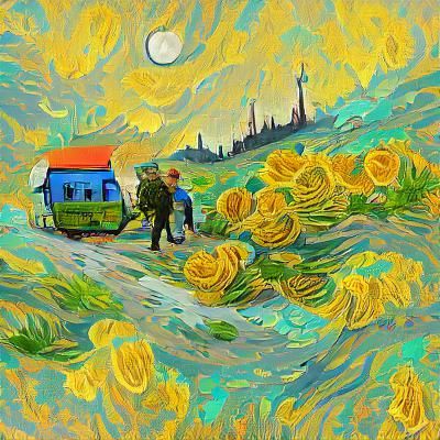 From Russia with Love Van Gogh trending on Artstation maxima...