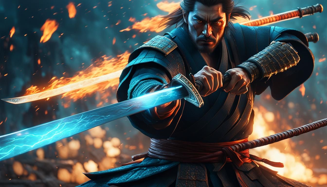 Lightning breathing first form IRL AI Generated Artwork NightCafe