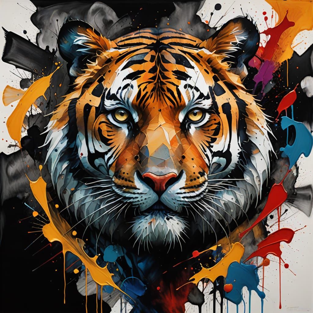 abstract tiger   by @Muse