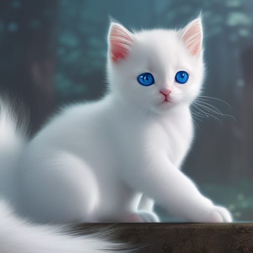 White Kitten   by @Tommy