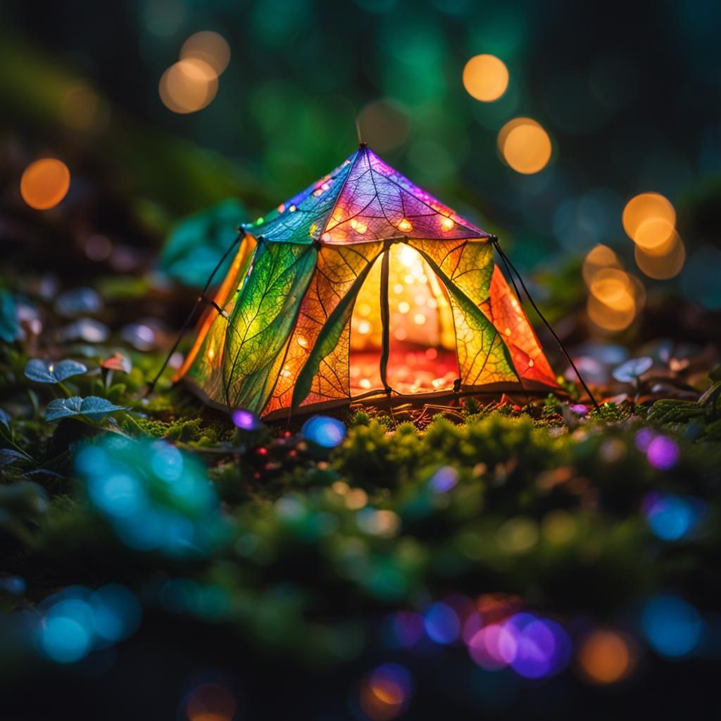 enchanted miniature camping