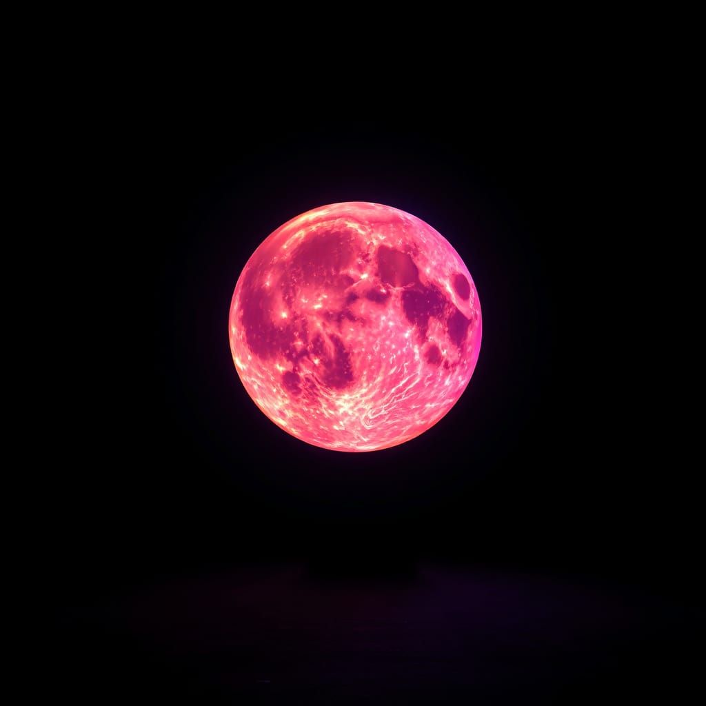 If the moon was purple and made of fire