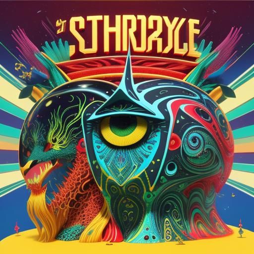 Psychedelic, Surrealistic, Weird, Beautiful, Elegant, Glamorous, Exciting, cgi, 3d, 8k, Solid, Shiny, Vibrant, Vivid, Photorealistic, Cinem...