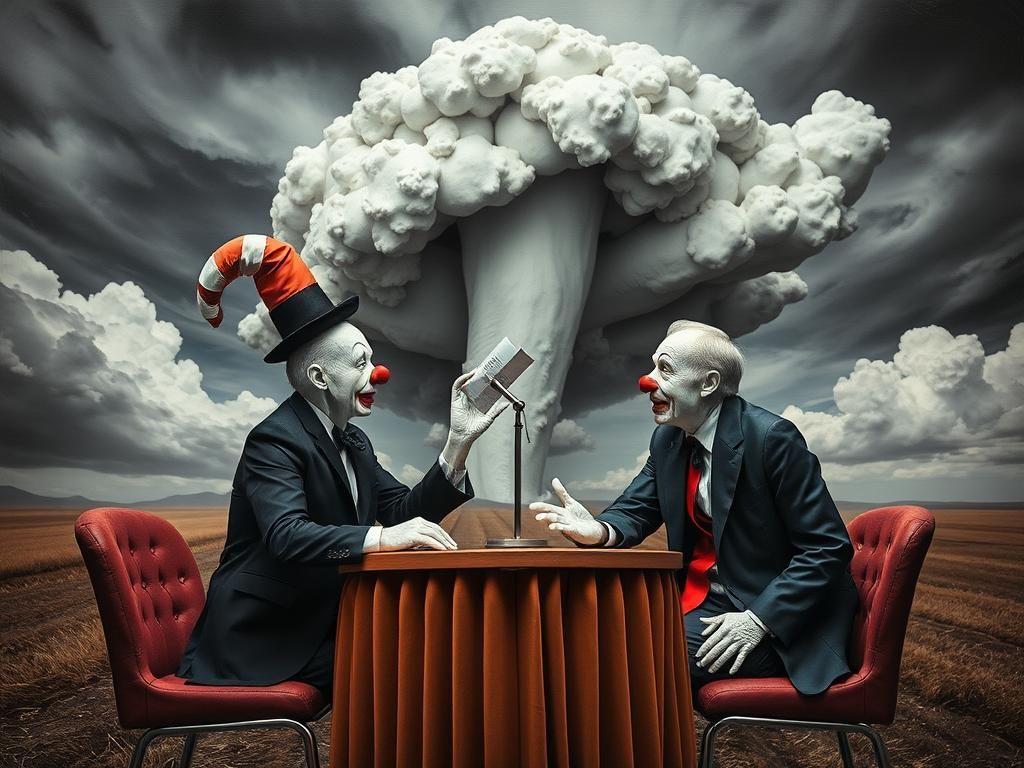 Surreal Clowns Debate in Megastorm