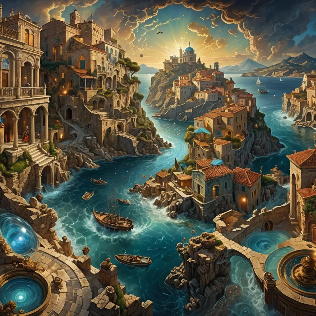 Consent captured in intricate hormone, maelstrom, detailed antique background, hyperdetailed; magic palate ...  by @PWC Digital Art