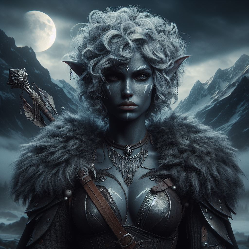 Drow woman warrior