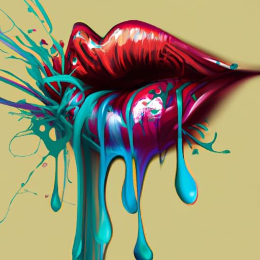 Kiss Me Lips - Ai Generated Artwork - Nightcafe Creator