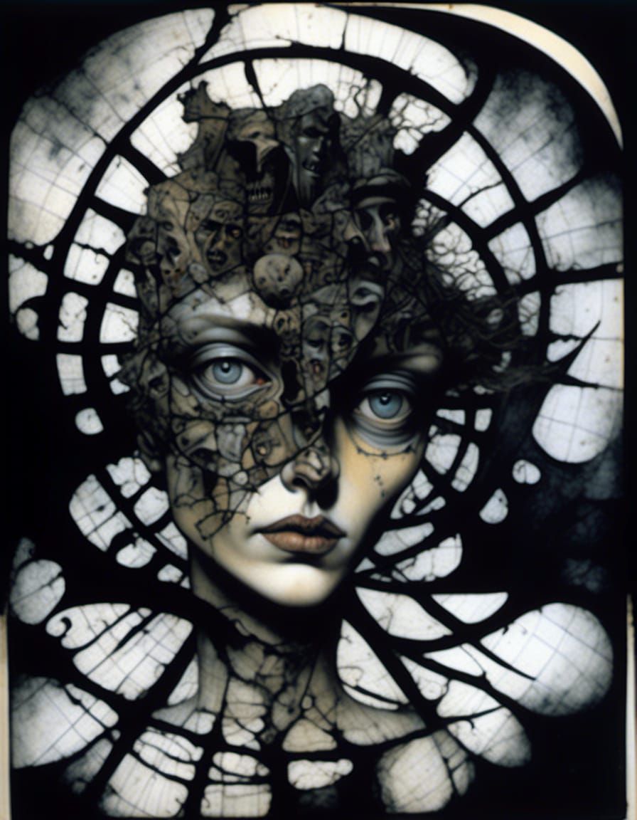 Jodie Foster Army Portrait in Watercolor and Ink