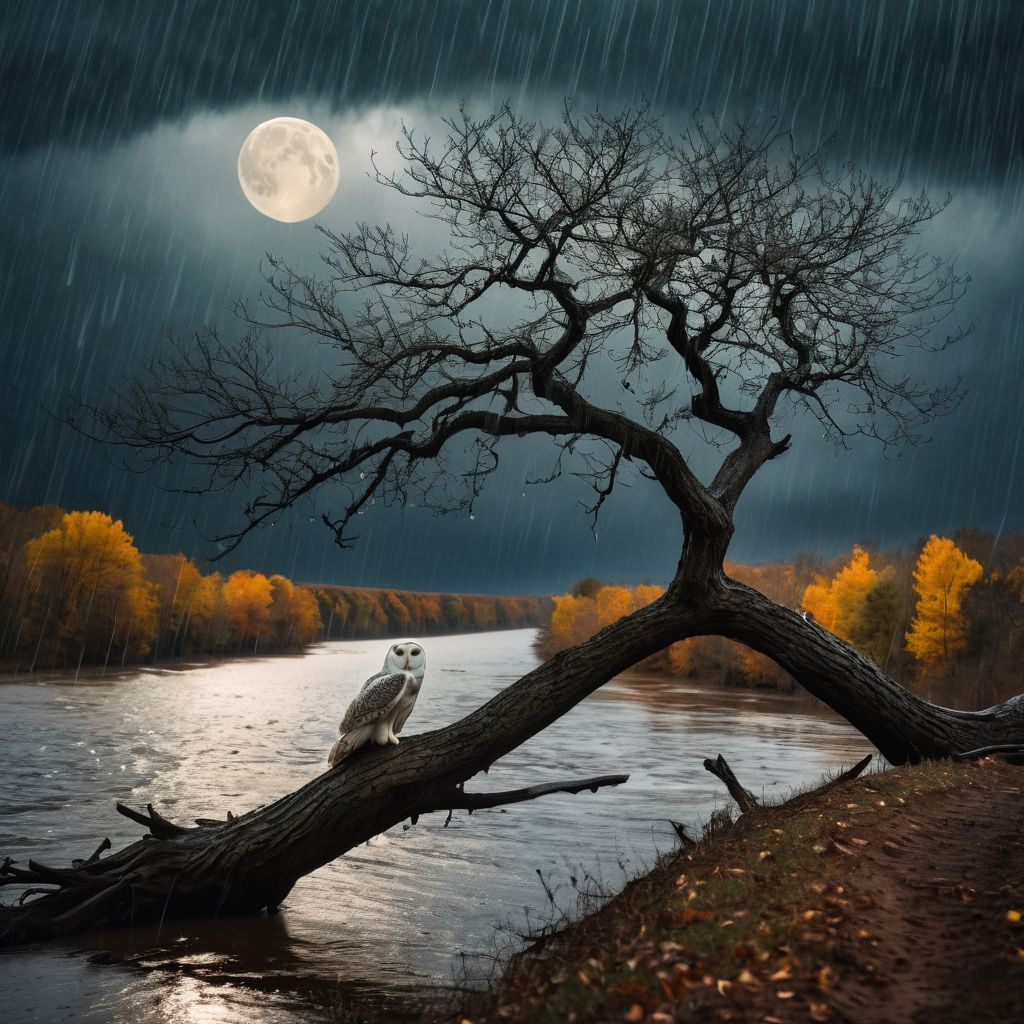 Owl Storm Rain