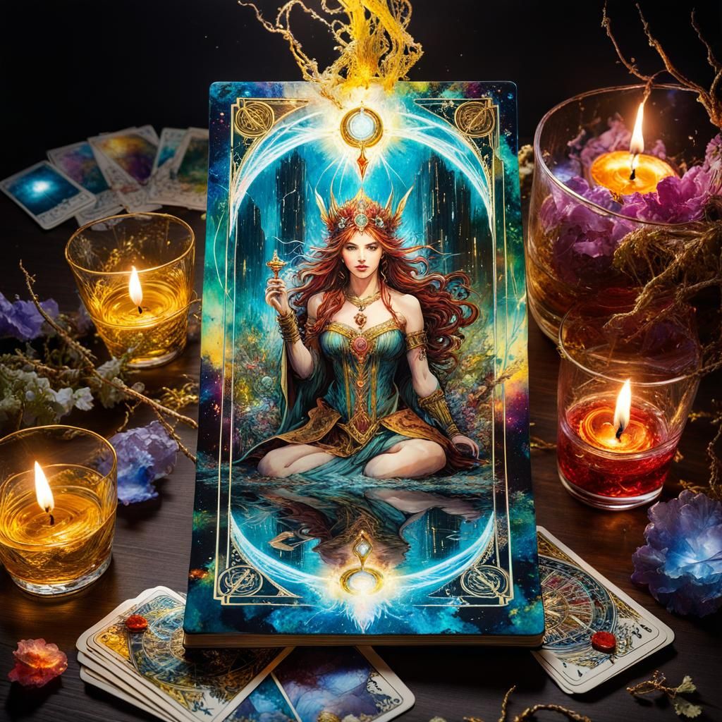 Fantasy tarot card  by @Mi3ch