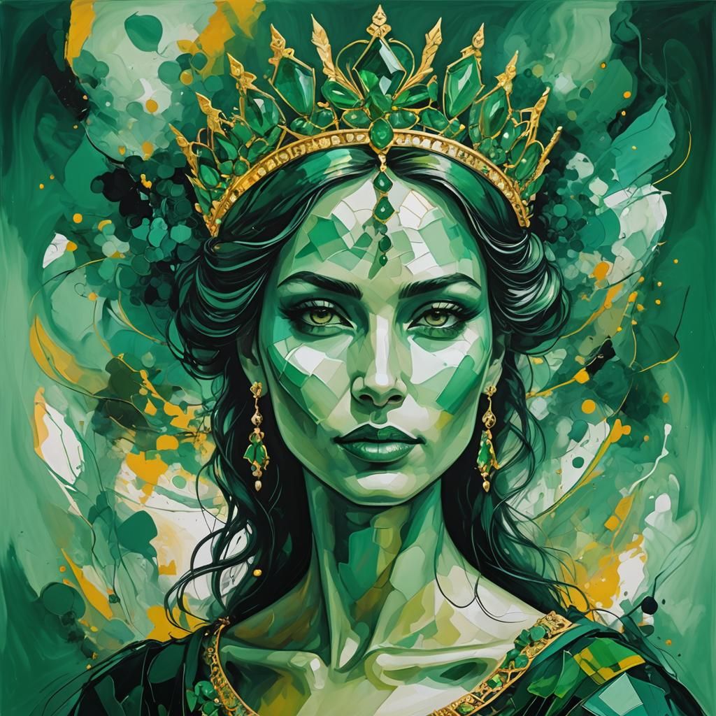 emerald queen AI Generated Artwork NightCafe Creator