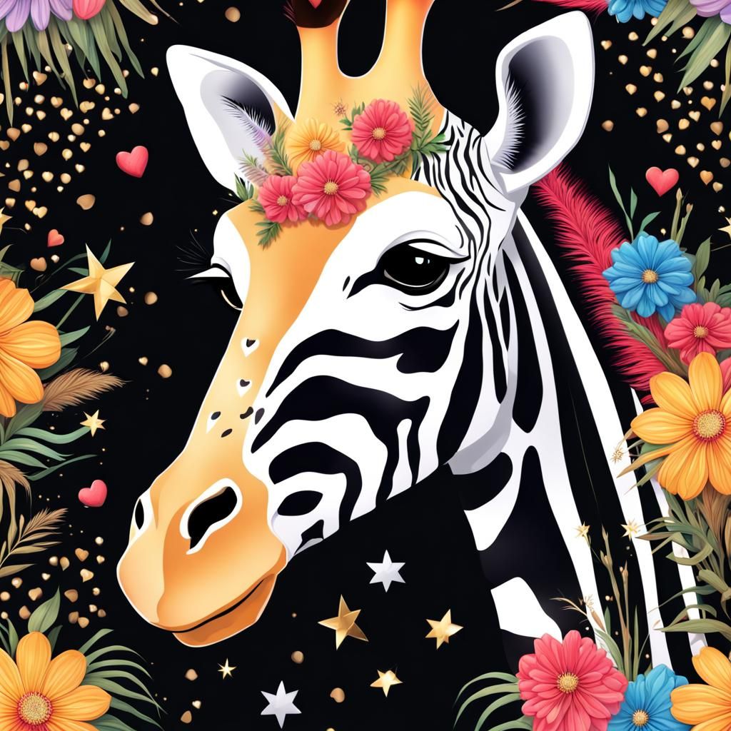 zebra giraffe