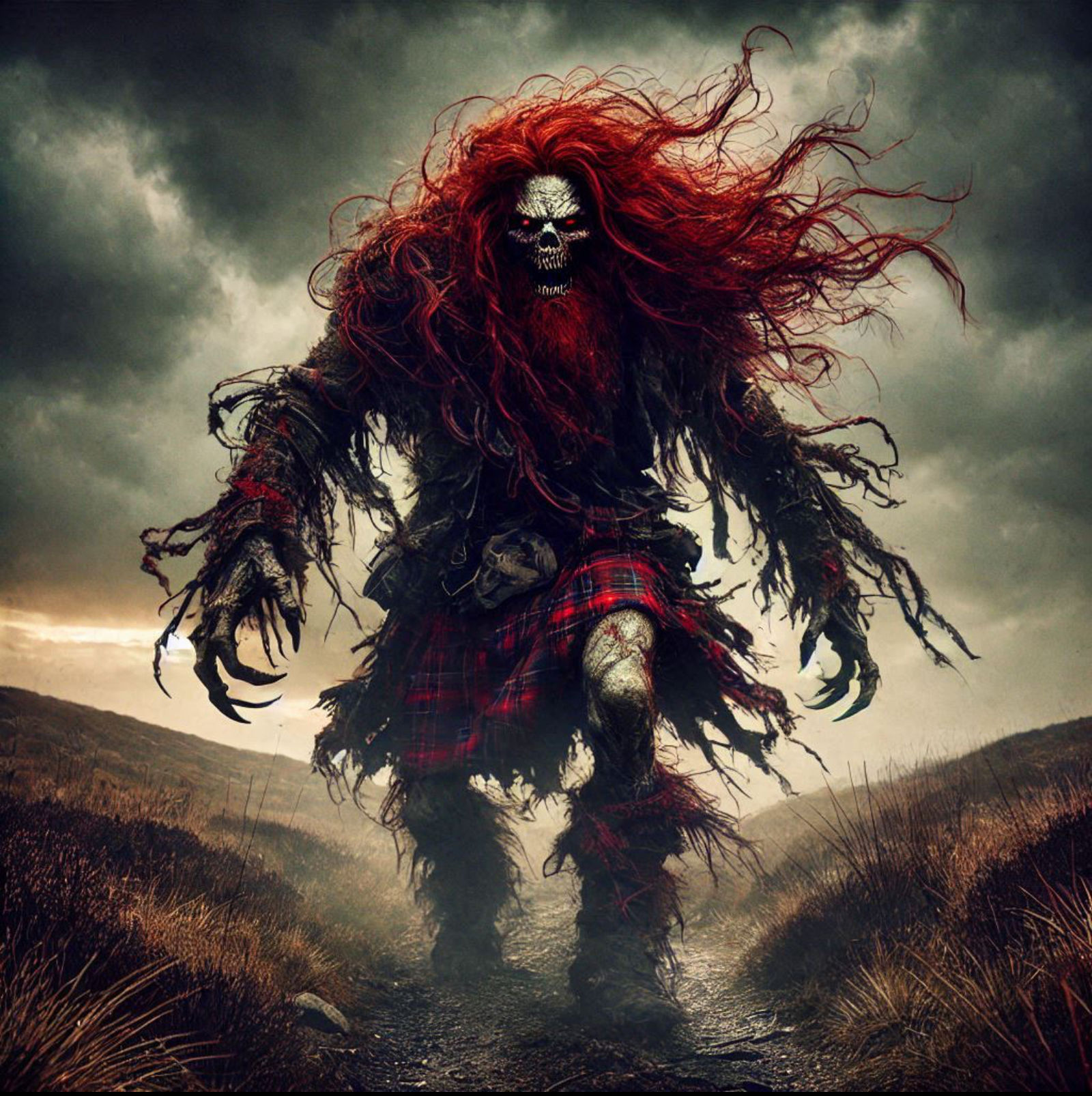 Skulking across the moor