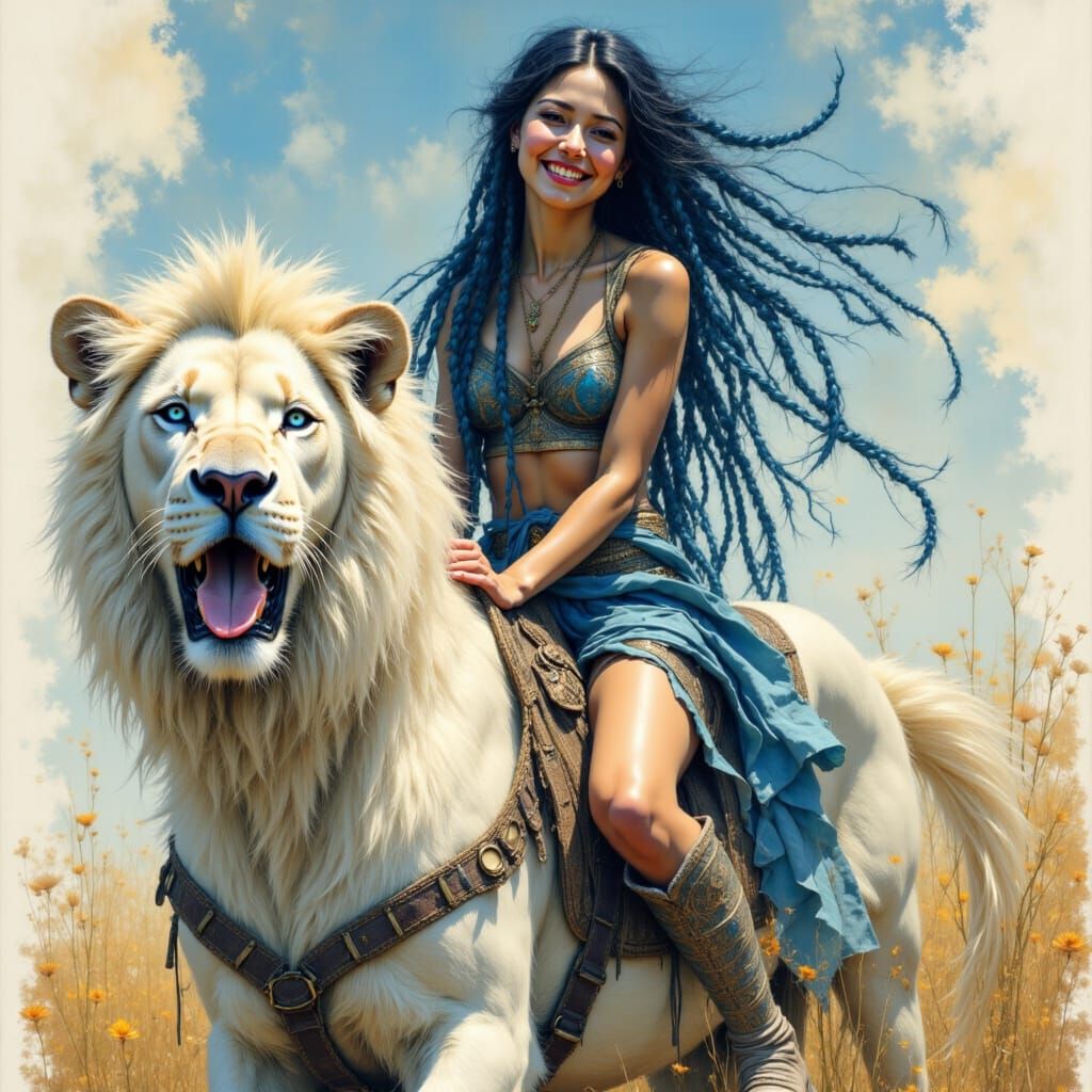 MoonCub in the saddle