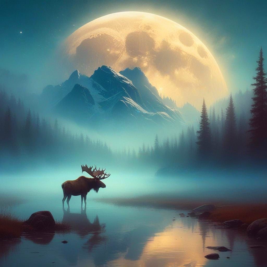 full moon  by @Dik 
