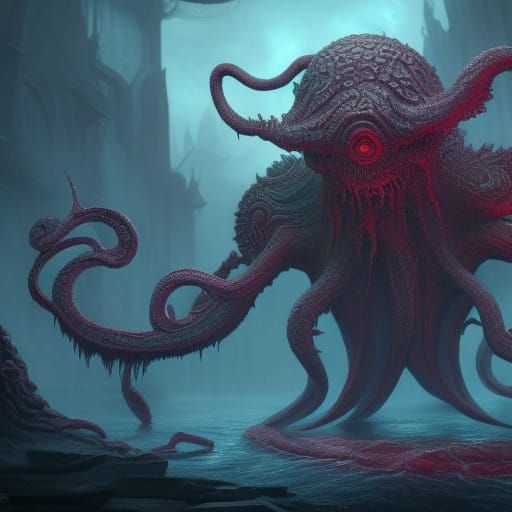 Cthulhu - Ai Generated Artwork - Nightcafe Creator