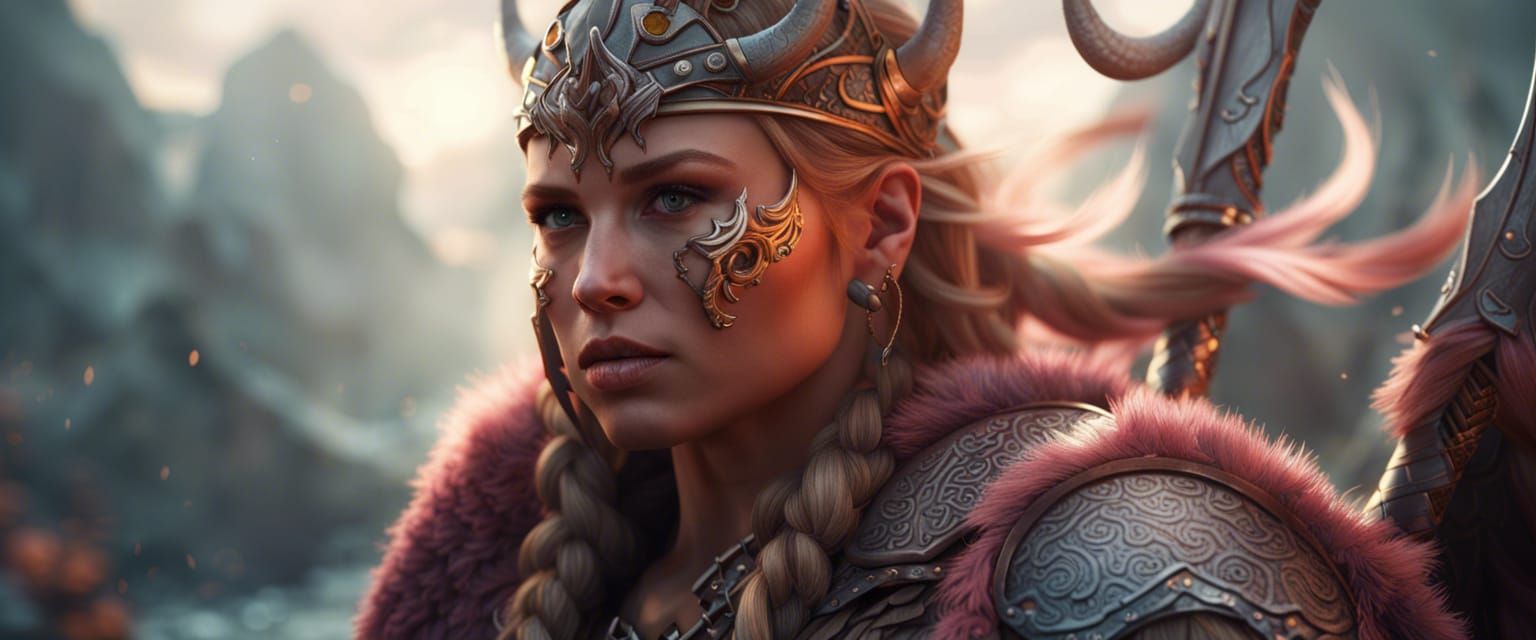 viking warrior women - AI Generated Artwork - NightCafe Creator