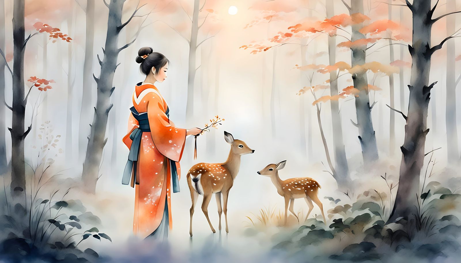 Tranquility in a Misty Forest  by @Mister