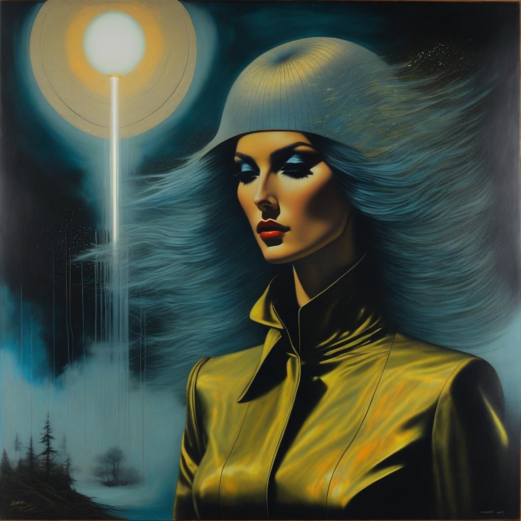 Retro AI Generated Artwork NightCafe Creator