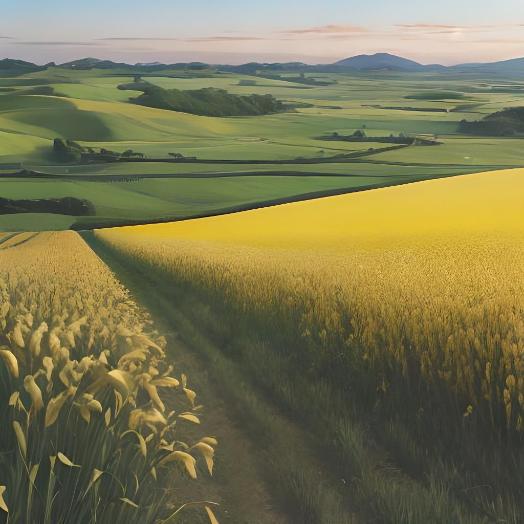 Golden Wheat Stalk Close-Up