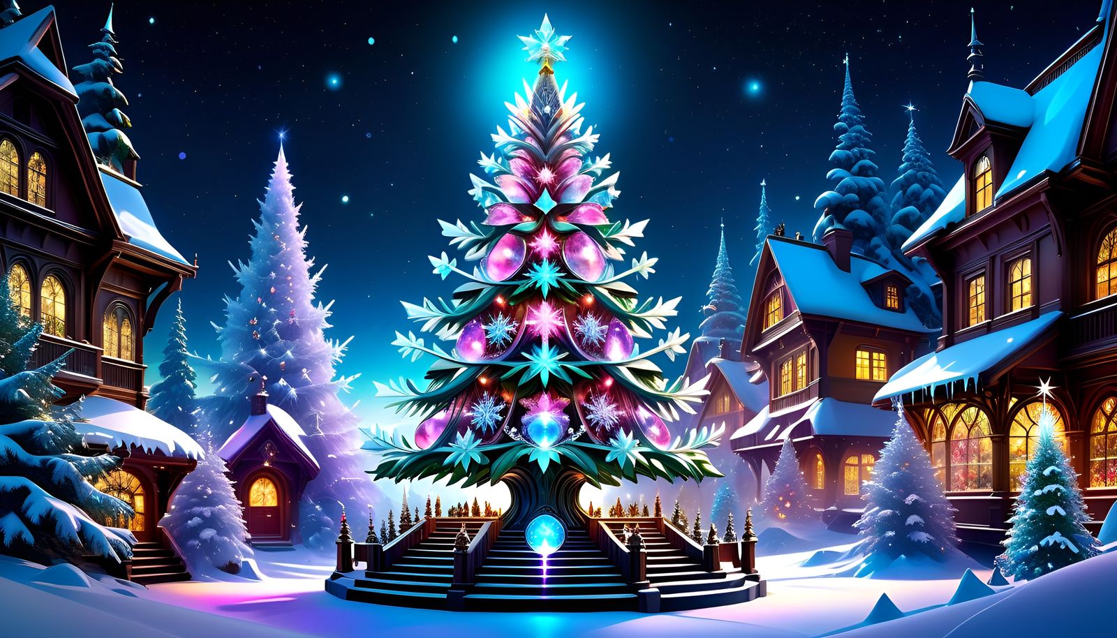 Christmas Wallpaper - AI Generated Artwork - NightCafe Creator