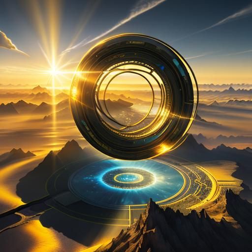 futuristic landscape hyperdetailed matte background photorea...