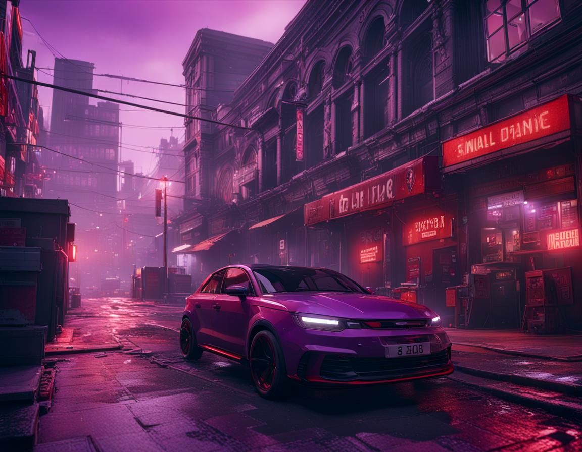 Mean streets, nice car
