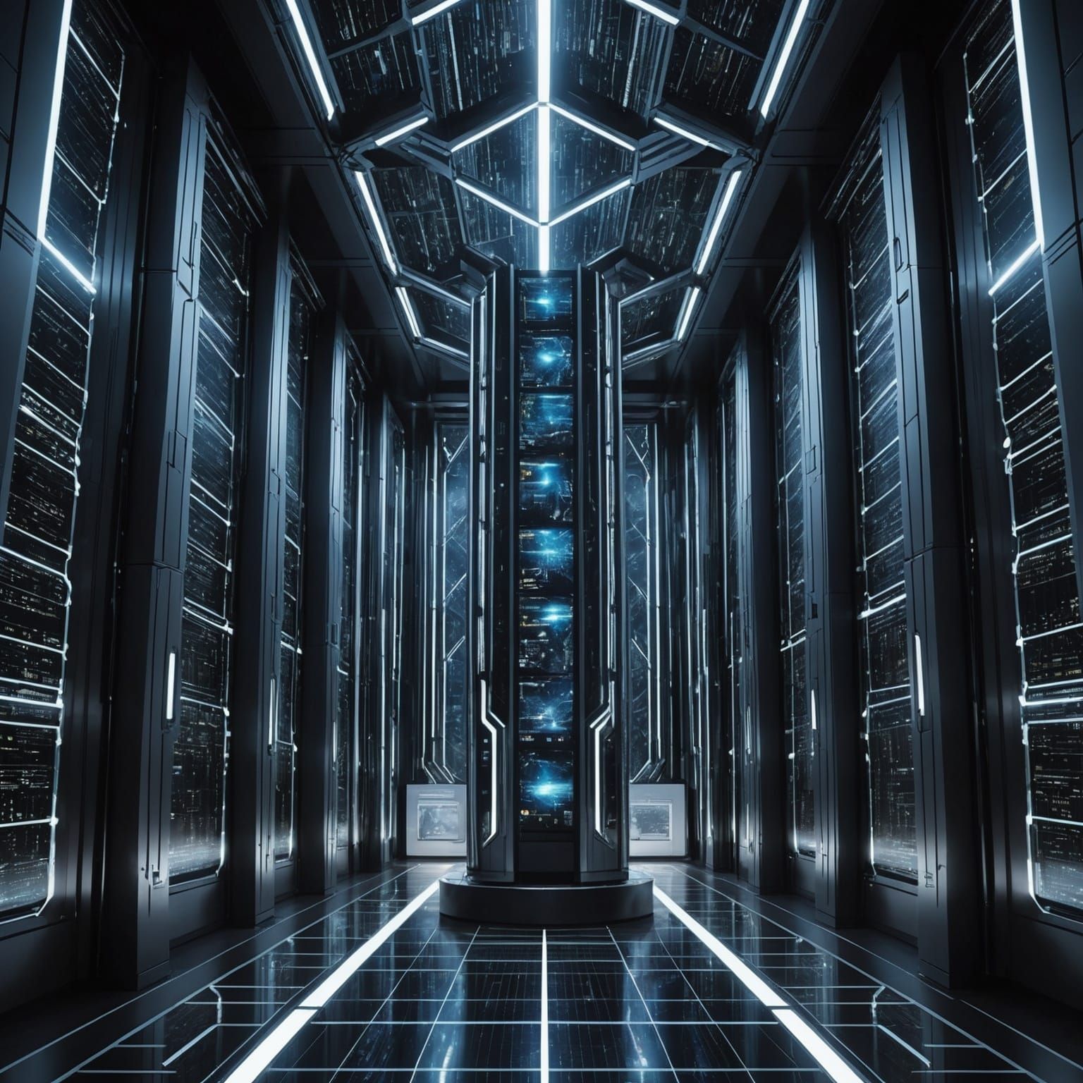 futuristic world where supercomputers like Fugaku, Summit, a...