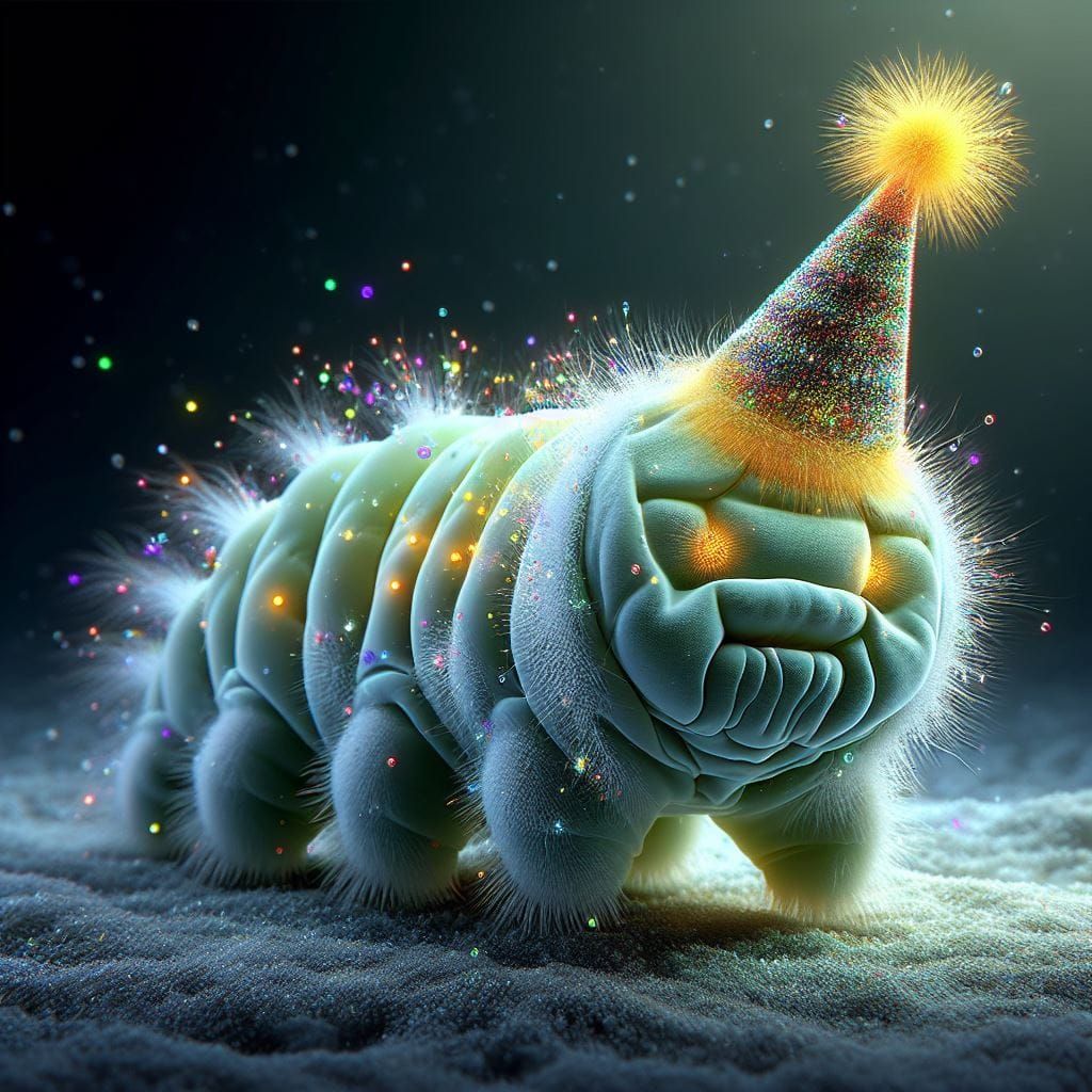 Tardigrade in a Party Hat