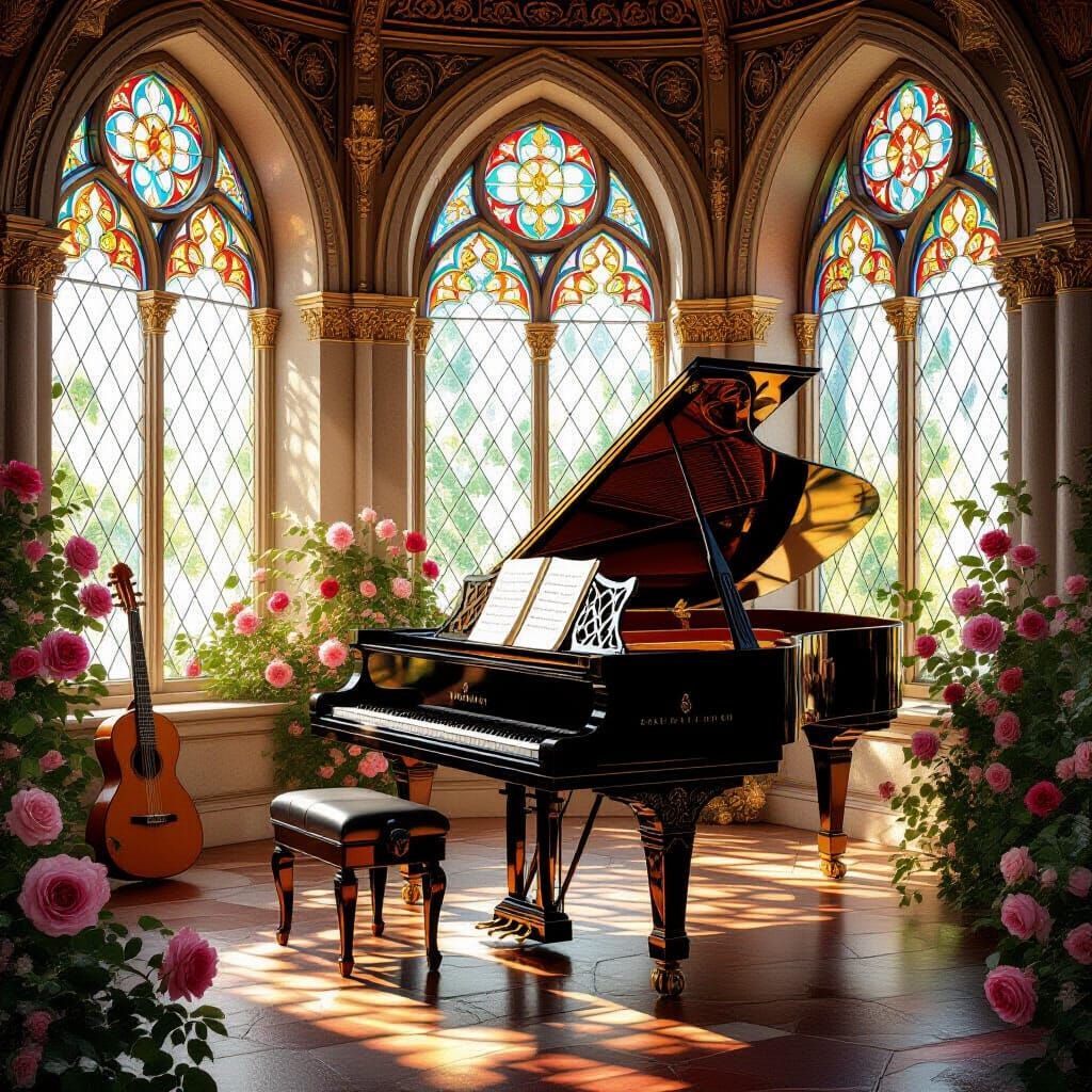 Medieval ballroom  by @Natsky