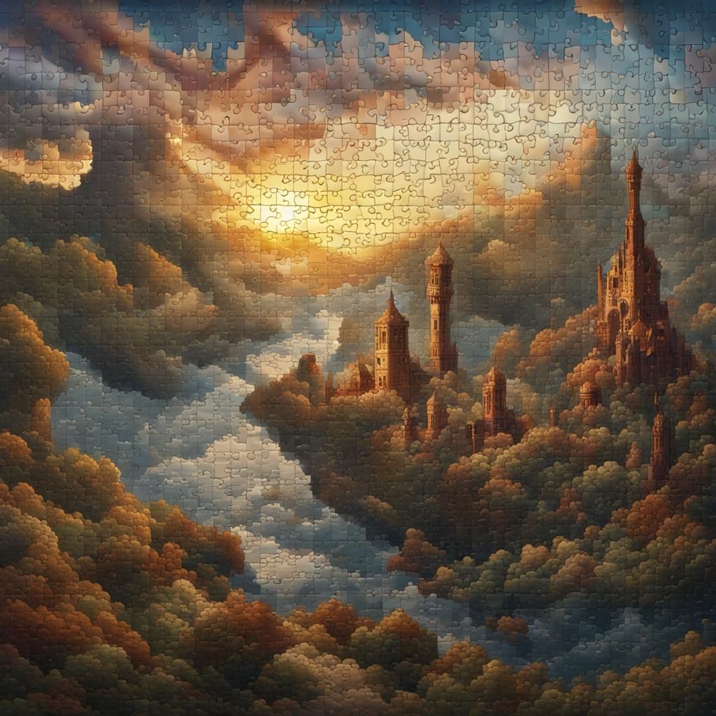 Jigsaw puzzle  by @dinsat