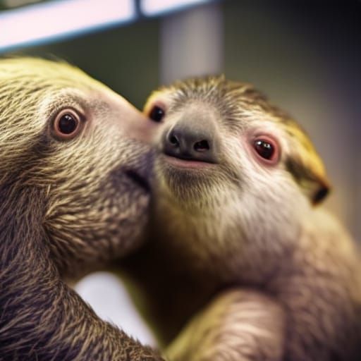 interaction sloth - AI Generated Artwork - NightCafe Creator